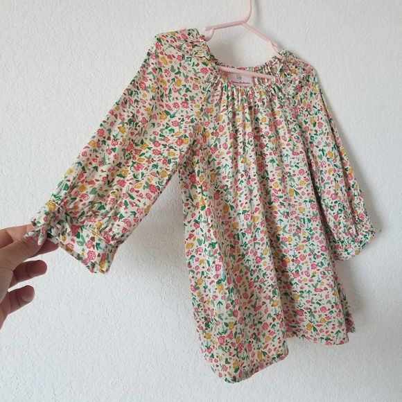Hanna Andersson Girl Floral Blouse size US 5 ~ 110cm - Picture 3 of 7